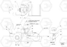 47026 Installation Decal SD150 S/N 0815001023 -, Volvo Construction Equipment