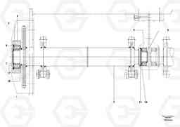 98193 Conveyor Drive Shaft Assembly ABG4371 S/N 0847503049-, Volvo Construction Equipment