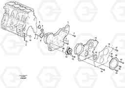 60466 Timing gear casing and gears MC80B S/N 71000 -, Volvo Construction Equipment