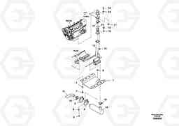 89827 Exhaust Muffler Mounting Assembly SD110C/SD110, Volvo Construction Equipment