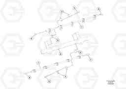 21757 Single Spray Bar Assembly DD80 S/N 0720110086-, Volvo Construction Equipment