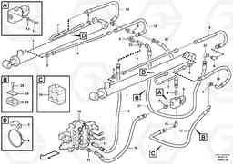 69803 Loader arm hydraulic circuit MC70B S/N 71000 -, Volvo Construction Equipment