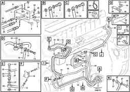 88240 Fuel pipes, fuel pump EC460B PRIME S/N 15001-/85001-, Volvo Construction Equipment