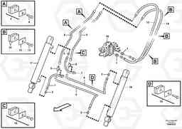 46741 Attachment tilt hydraulic circuit MC80B S/N 71000 -, Volvo Construction Equipment