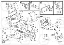 73798 Tool box, cowl ECR305C, Volvo Construction Equipment