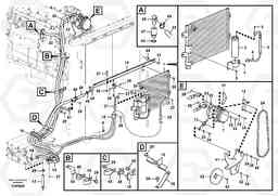 75564 Air conditioning line, cooling and heater ECR305C, Volvo Construction Equipment