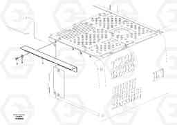 28599 Cover plate behind cab EC460C S/N 115001-, Volvo Construction Equipment