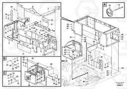 65316 Cowl frame EC700B, Volvo Construction Equipment