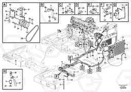 98284 Air conditioning line, cooling and heater EC240B PRIME S/N 15001-/35001-, Volvo Construction Equipment