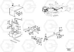 85019 Battery with assembling details L50F, Volvo Construction Equipment