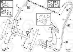 41562 Attachment tilt hydraulic circuit MC110B S/N 71000 -, Volvo Construction Equipment