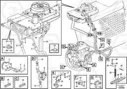 96567 Installation hoses, heat and air conditioning MC110B S/N 71000 -, Volvo Construction Equipment
