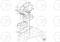 56909 Battery with assembling details ECR305C, Volvo Construction Equipment