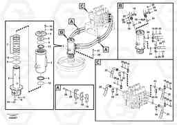 56289 Turning joint line, control valve to turning joint PL4608, Volvo Construction Equipment