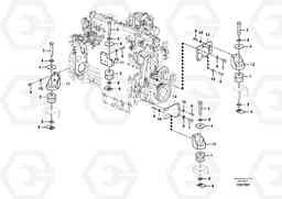 87615 Engine mounting EC290B PRIME S/N 17001-/85001- 35001-, Volvo Construction Equipment