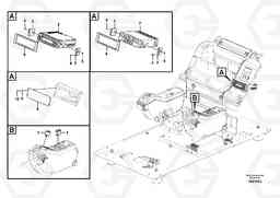 47075 Cassette radio recorder with mounting details EC460B PRIME S/N 15001-/85001-, Volvo Construction Equipment