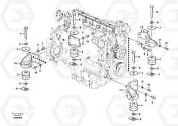 73112 Engine mounting EC210C, Volvo Construction Equipment