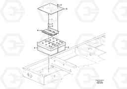 97520 Battery with assembling details EC200B PRIME S/N 30001-, Volvo Construction Equipment