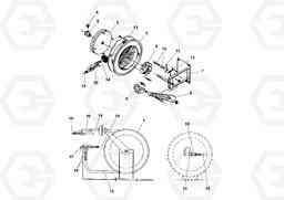 43404 Wash-down Hose and Reel Assembly PF3172/PF3200 S/N 197507-, Volvo Construction Equipment