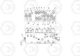 70115 Main control valve PF3172/PF3200 S/N 197507-, Volvo Construction Equipment