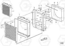 35492 Radiator mounting MC60B S/N 71000 -, Volvo Construction Equipment