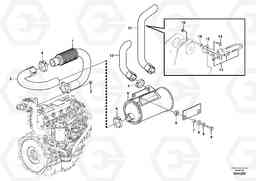 64966 Exhaust system MC70B S/N 71000 -, Volvo Construction Equipment