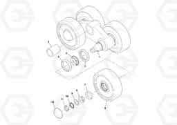 87619 Track Bogie Wheel Assembly PF4410 S/N 197449-, Volvo Construction Equipment