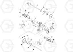 87848 Auger/conveyor Drive Assembly PF4410 S/N 197449-, Volvo Construction Equipment