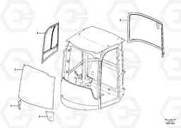 95818 Glass panes L50F, Volvo Construction Equipment