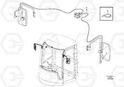 52113 Rear view mirror L45F, Volvo Construction Equipment