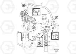 45962 Transmission: Oil filter, oil lines L350F, Volvo Construction Equipment