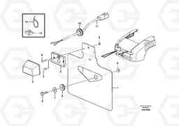 39526 License plate lamp L45F, Volvo Construction Equipment
