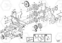 49286 Timing gear casing and gears EC360B, Volvo Construction Equipment