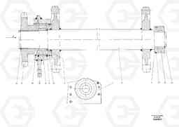 48205 Conveyor Drive Shaft ABG8820/ABG8820B ABG8820 S/N 21098-23354 ABG8820B S/N 23355-, Volvo Construction Equipment