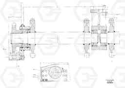 48207 Drive shaft ABG8820/ABG8820B ABG8820 S/N 21098-23354 ABG8820B S/N 23355-, Volvo Construction Equipment