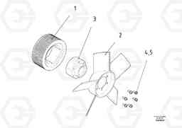41964 Fan Assembly ABG8820/ABG8820B ABG8820 S/N 21098-23354 ABG8820B S/N 23355-, Volvo Construction Equipment