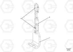 76296 Safety Chain OMNI 1000 ATT. SCREEDS 3,0 - 9,0M PF6110, PF6160/6170, Volvo Construction Equipment