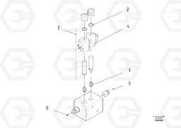 84458 Valve block for hydraulic crown adjustment VB 30 ATT. SCREEDS 1,5 - 4,0M ABG2820, Volvo Construction Equipment