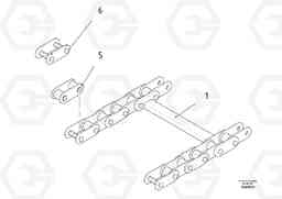 47847 Double Bushing Conveyor Chain ABG9820 S/N 20812 -, Volvo Construction Equipment