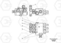 93901 Valve block Crawler Tension ABG9820 S/N 20812 -, Volvo Construction Equipment