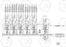 93046 Hydraulic diagram ABG9820 S/N 20812 -, Volvo Construction Equipment