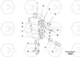 60822 Valve block cylinder ABG6820 S/N 20836 -, Volvo Construction Equipment