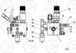 33546 Brake valve DD85 S/N 21362 -, Volvo Construction Equipment