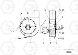 45571 Fan Assembly ABG7820/ABG7820B ABG7820 S/N 21064-23058 ABG7820B S/N 23059 -, Volvo Construction Equipment