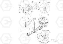 48023 Tow Arms ABG8820/ABG8820B ABG8820 S/N 21098-23354 ABG8820B S/N 23355-, Volvo Construction Equipment