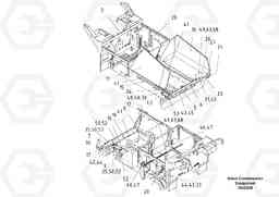 43918 Hydraulic Front Apron Plate ABG7820/ABG7820B ABG7820 S/N 21064-23058 ABG7820B S/N 23059 -, Volvo Construction Equipment