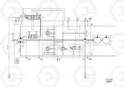 55187 Hydraulic diagram ABG8820/ABG8820B ABG8820 S/N 21098-23354 ABG8820B S/N 23355-, Volvo Construction Equipment