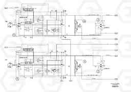 55188 Hydraulic diagram ABG8820/ABG8820B ABG8820 S/N 21098-23354 ABG8820B S/N 23355-, Volvo Construction Equipment