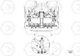 55020 Cylinder For Auger Height Adjustment ABG8820/ABG8820B ABG8820 S/N 21098-23354 ABG8820B S/N 23355-, Volvo Construction Equipment