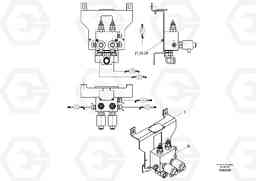 56630 Valve Support ABG8820/ABG8820B ABG8820 S/N 21098-23354 ABG8820B S/N 23355-, Volvo Construction Equipment